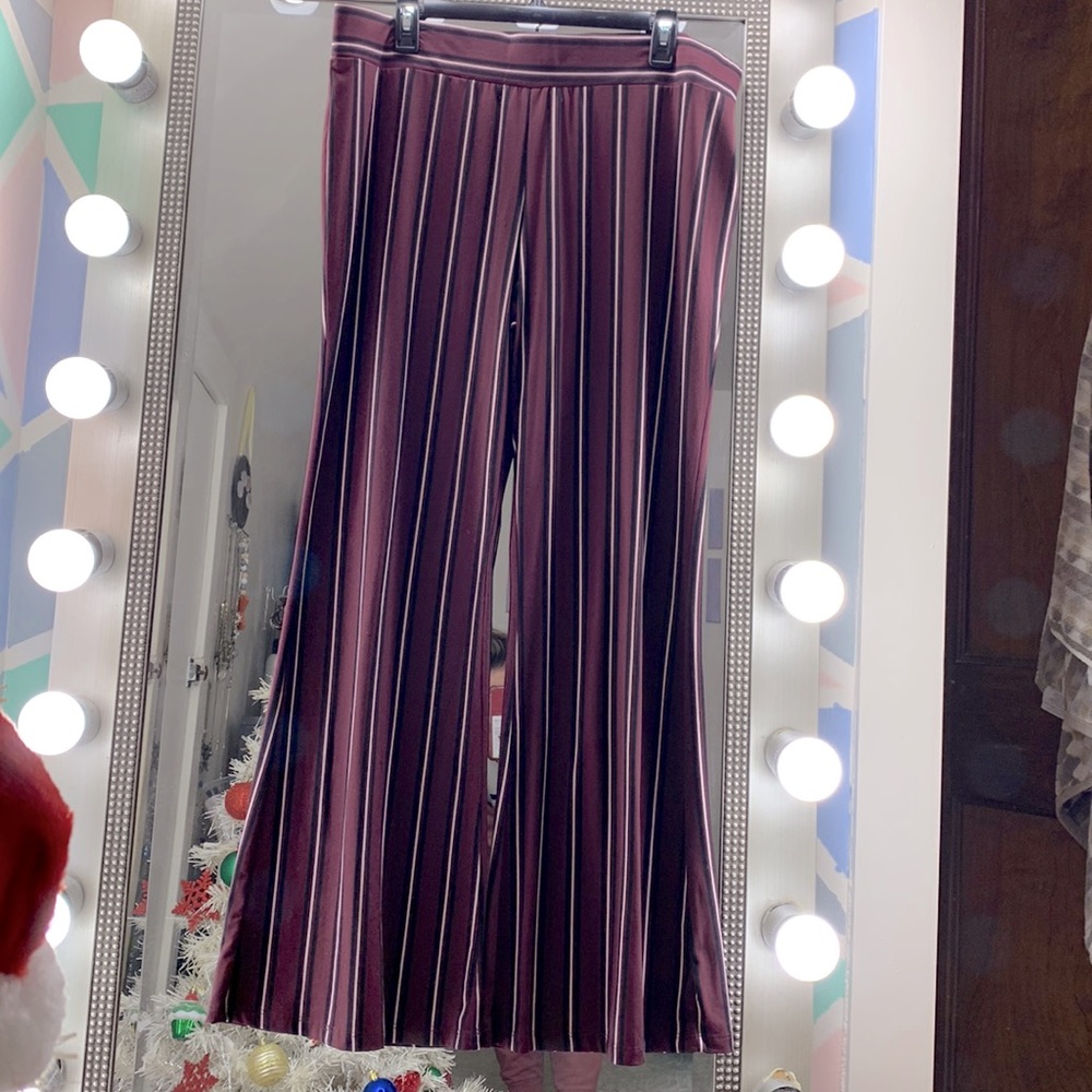 Soft Maroon dress pant -flared